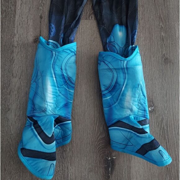 Rubie's Boy's DC Deluxe Blue Beetle Costume Jumpsuit and Mask Medium - Picture 3 of 8